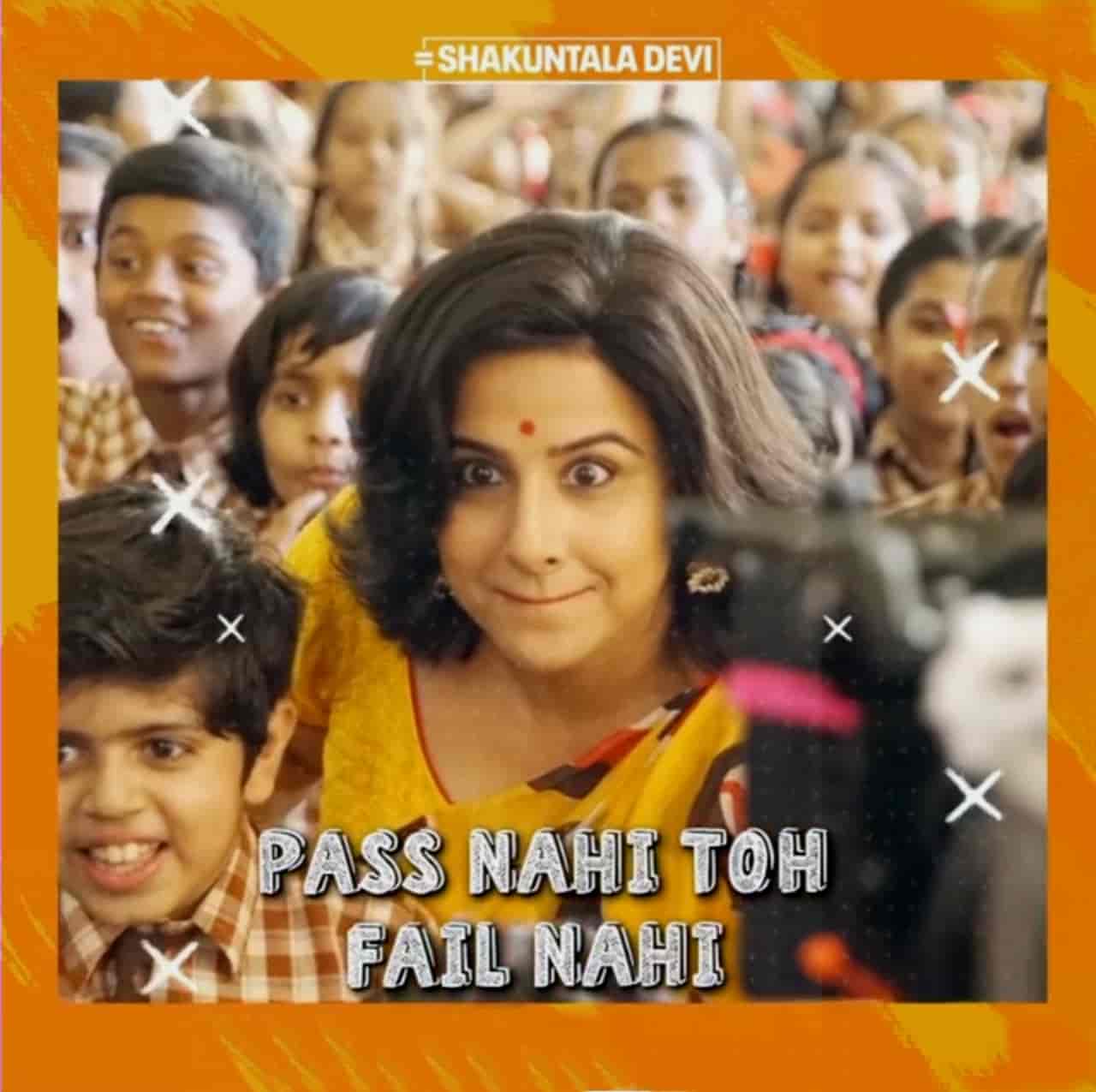 Pass Nahi Toh Fail Nahi Hindi Song Image From Movie Shakuntala Devi Features Vidya Balan