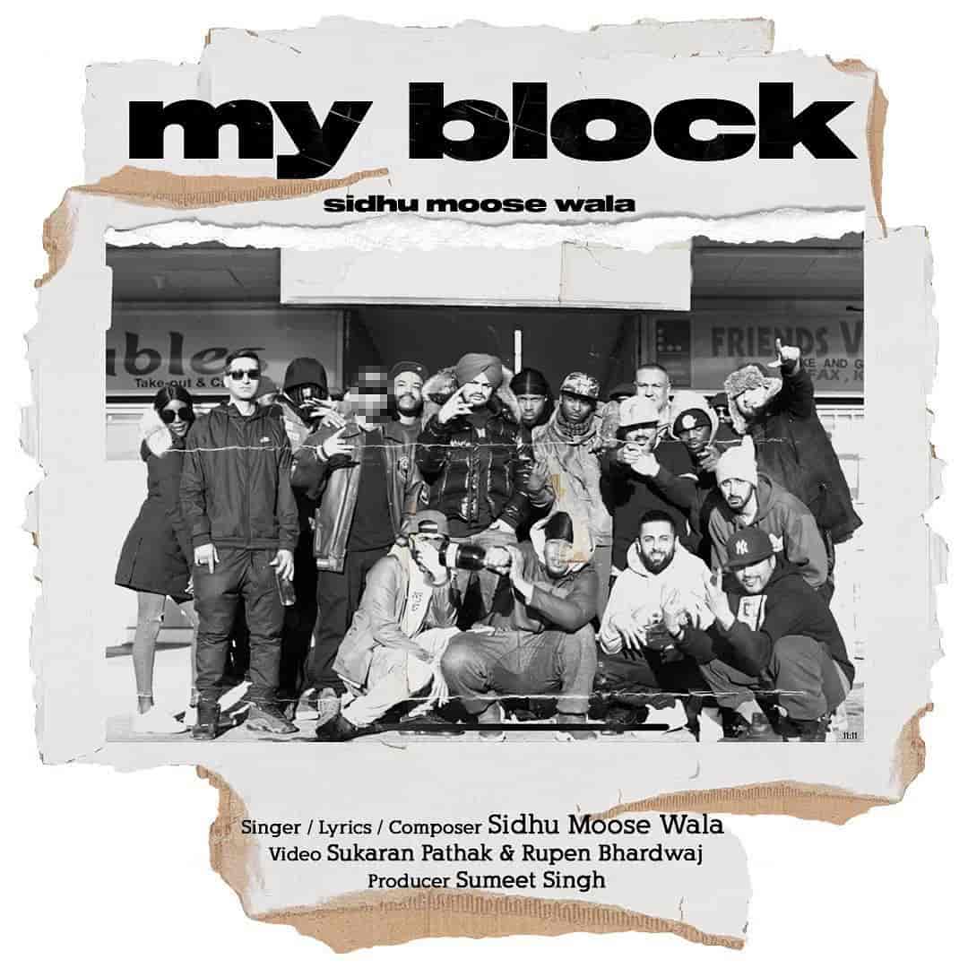 My Block Punjabi Song Image Features Sidhu Moose Wala