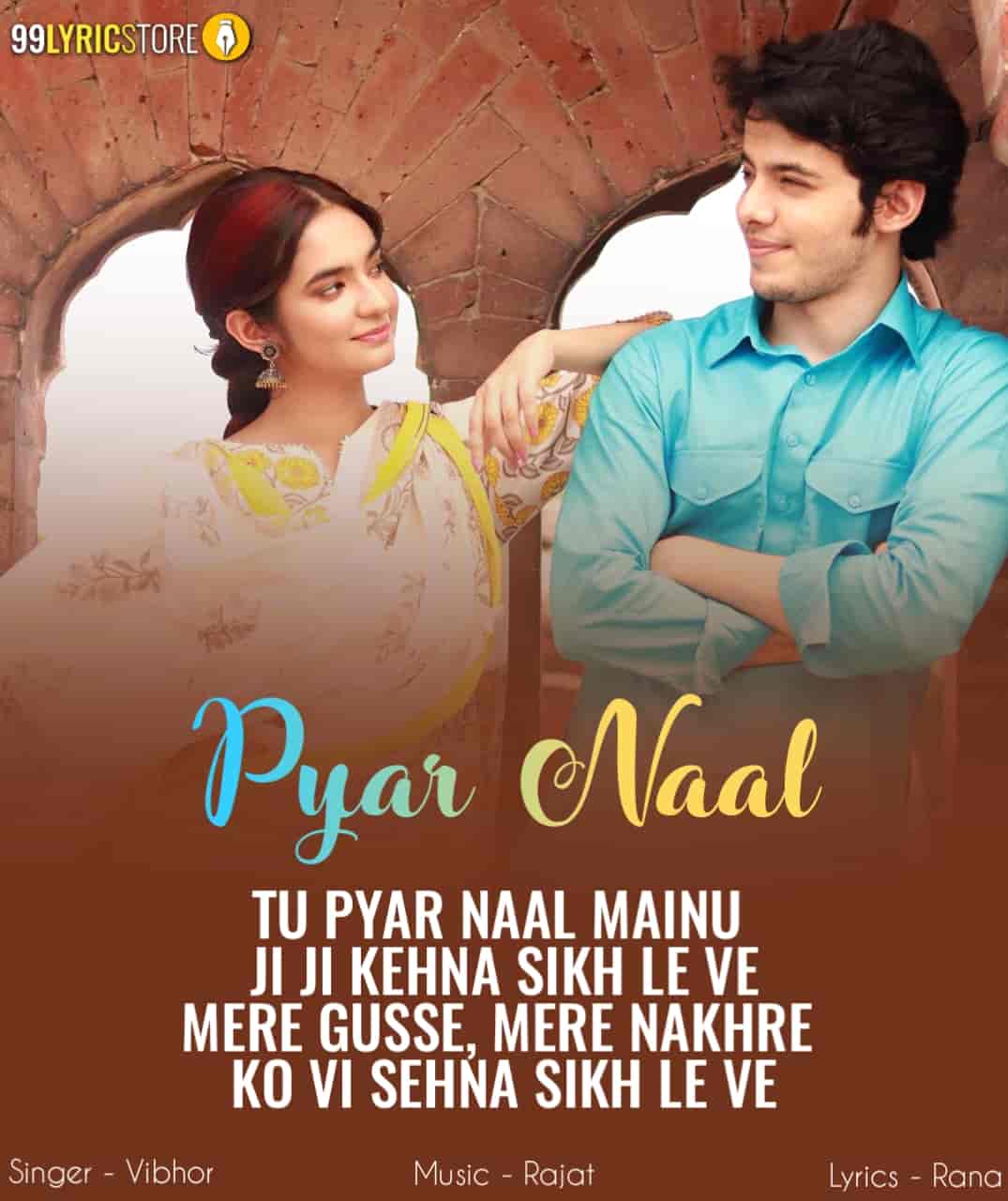 Pyar Naal Love Punjabi Song Written Image