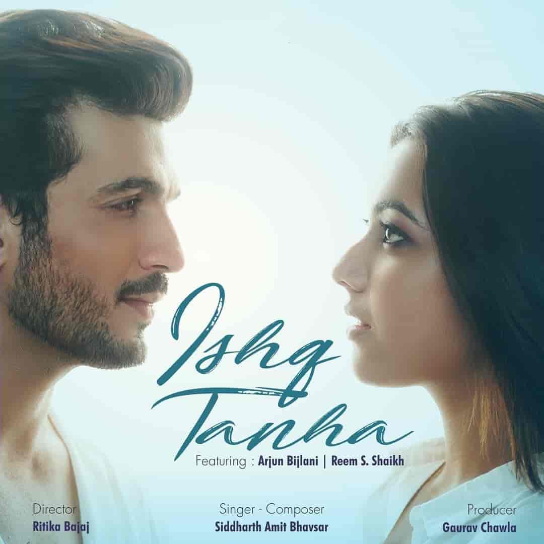 Ishq Tanha Hindi Sad Song Image Features Arjun Bijlani and Reem S. Shaikh