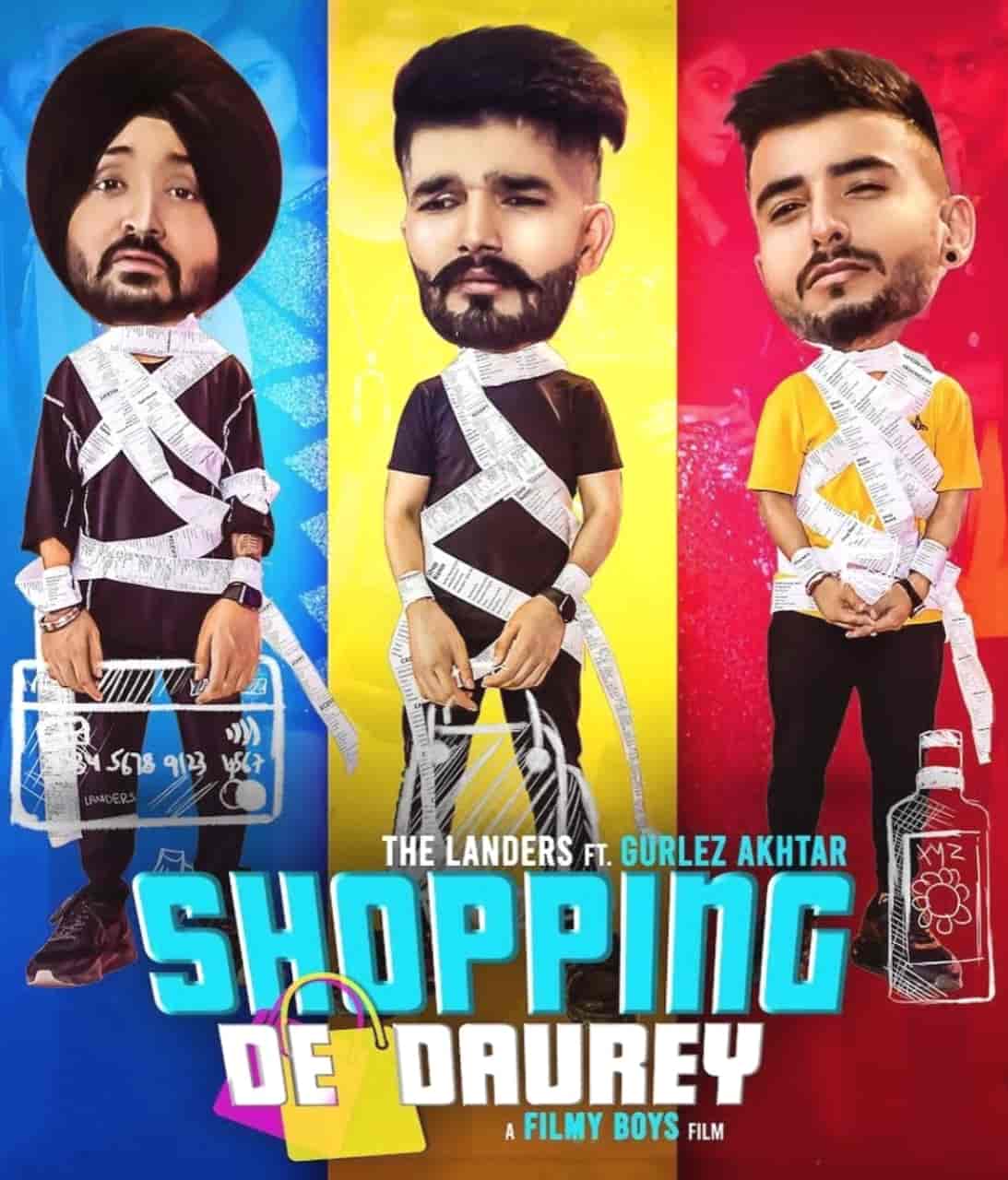 Shopping De Daurey Punjabi Song Image Features The Landers