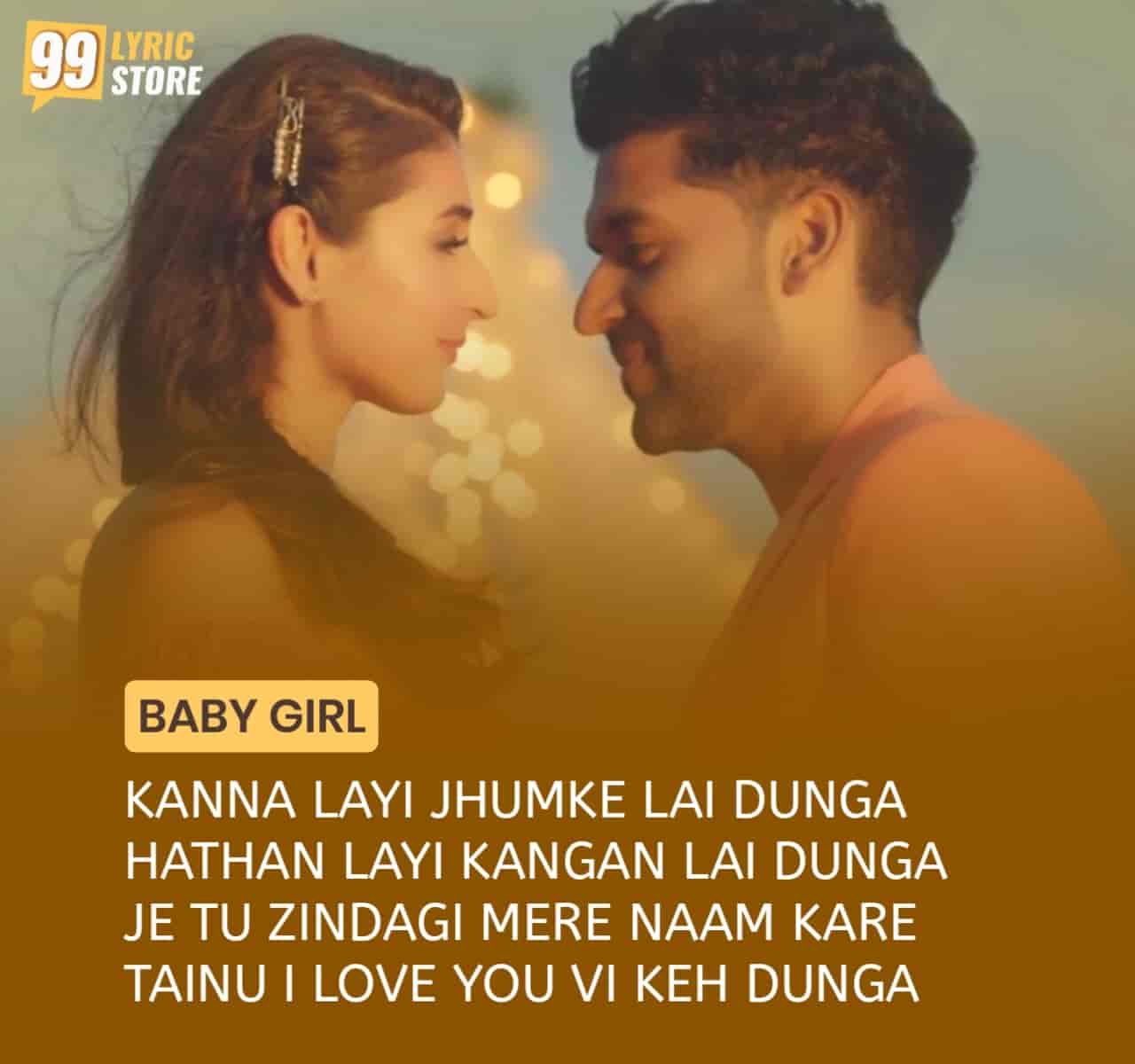 Baby Girl Song Image Features Guru Randhawa and Dhvani Bhanushali