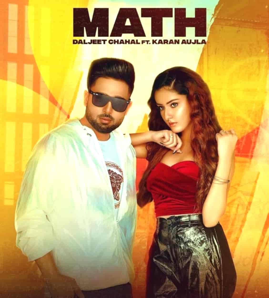 Math Punjabi Song Image Features Karan Aujla and Daljit Chahal