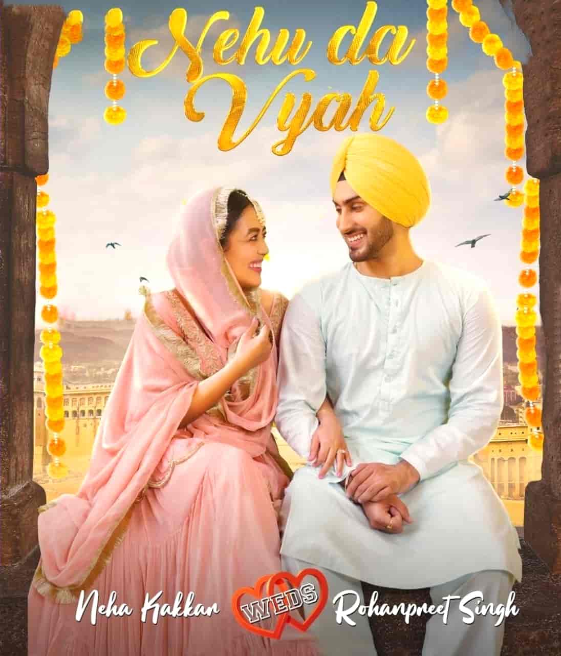 Nehu Da Vyah Punjabi Song Image Features Neha Kakkar and Rohanpreet Singh