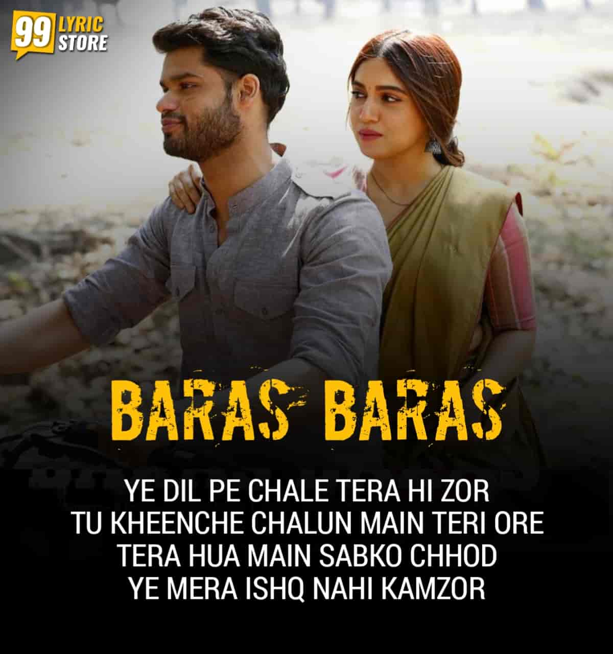 Baras Baras Hindi Song Image Features Bhumi Padnekar from movie Durgamati