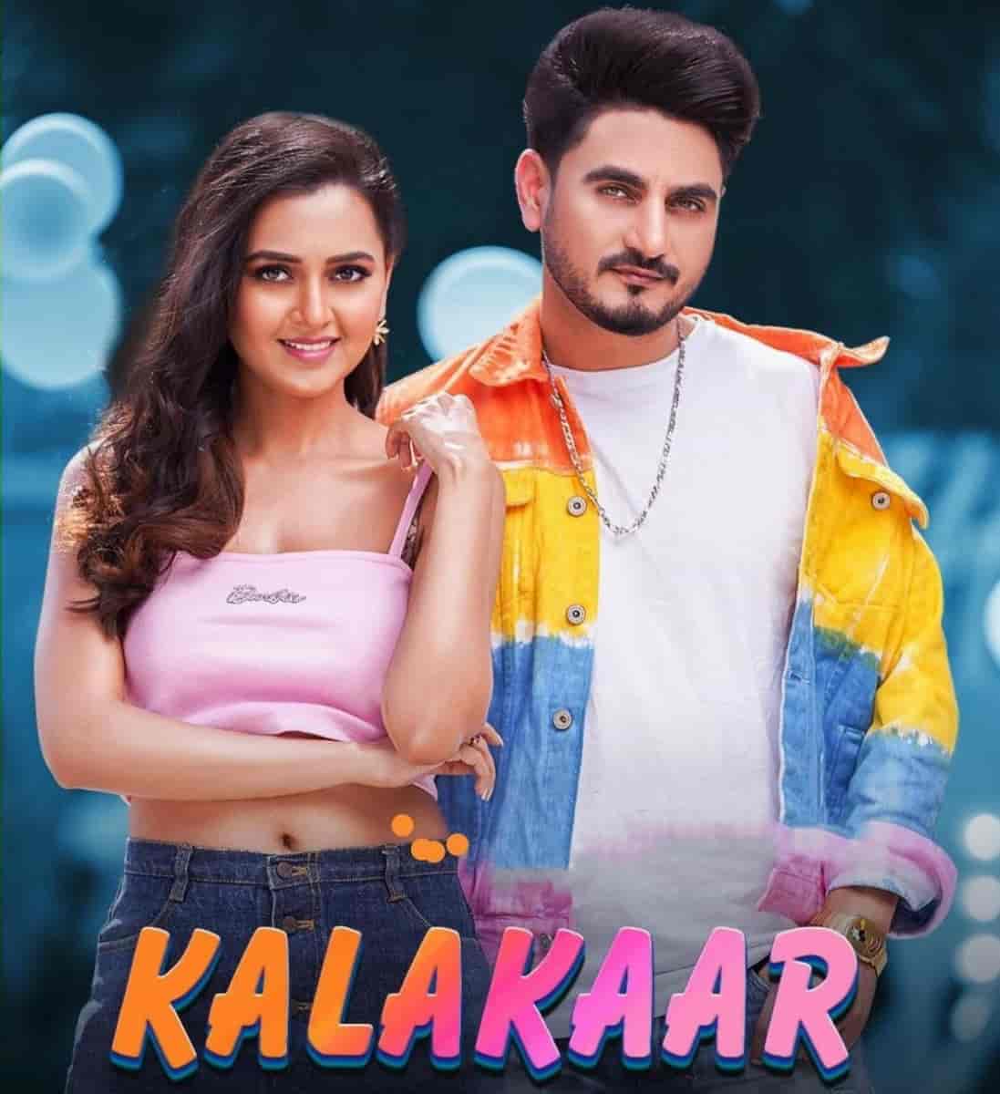Kalakaar Punjabi Song Image Features Kulwinder Billa and Tejasswi Prakash