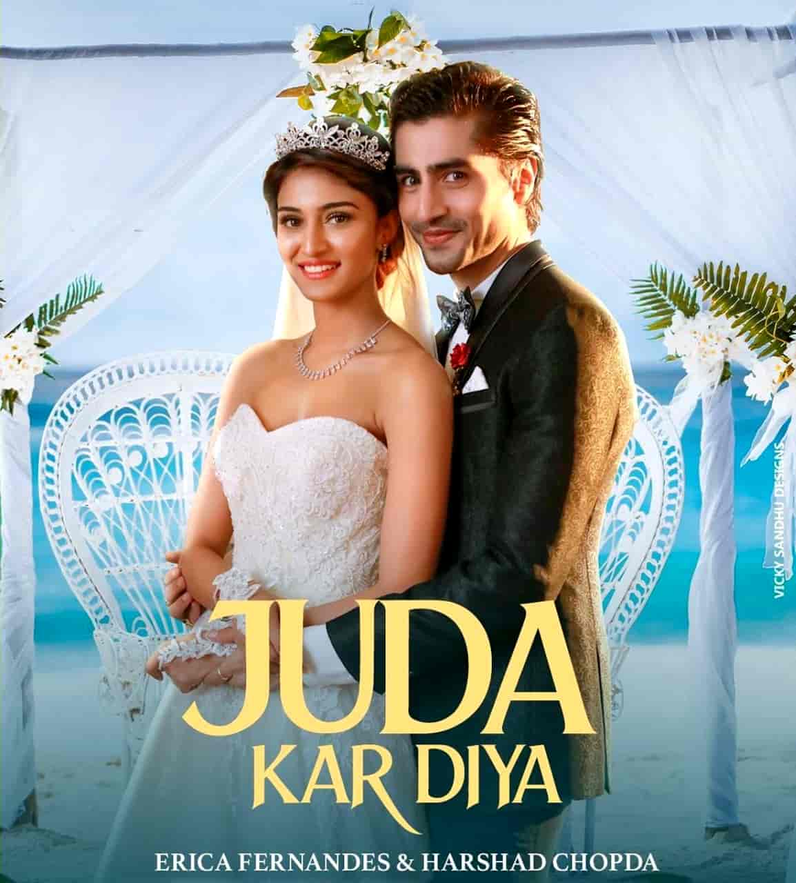 Juda Kar Diya Hindi Song Image Features Erica Fernandes and Harshad Chopda