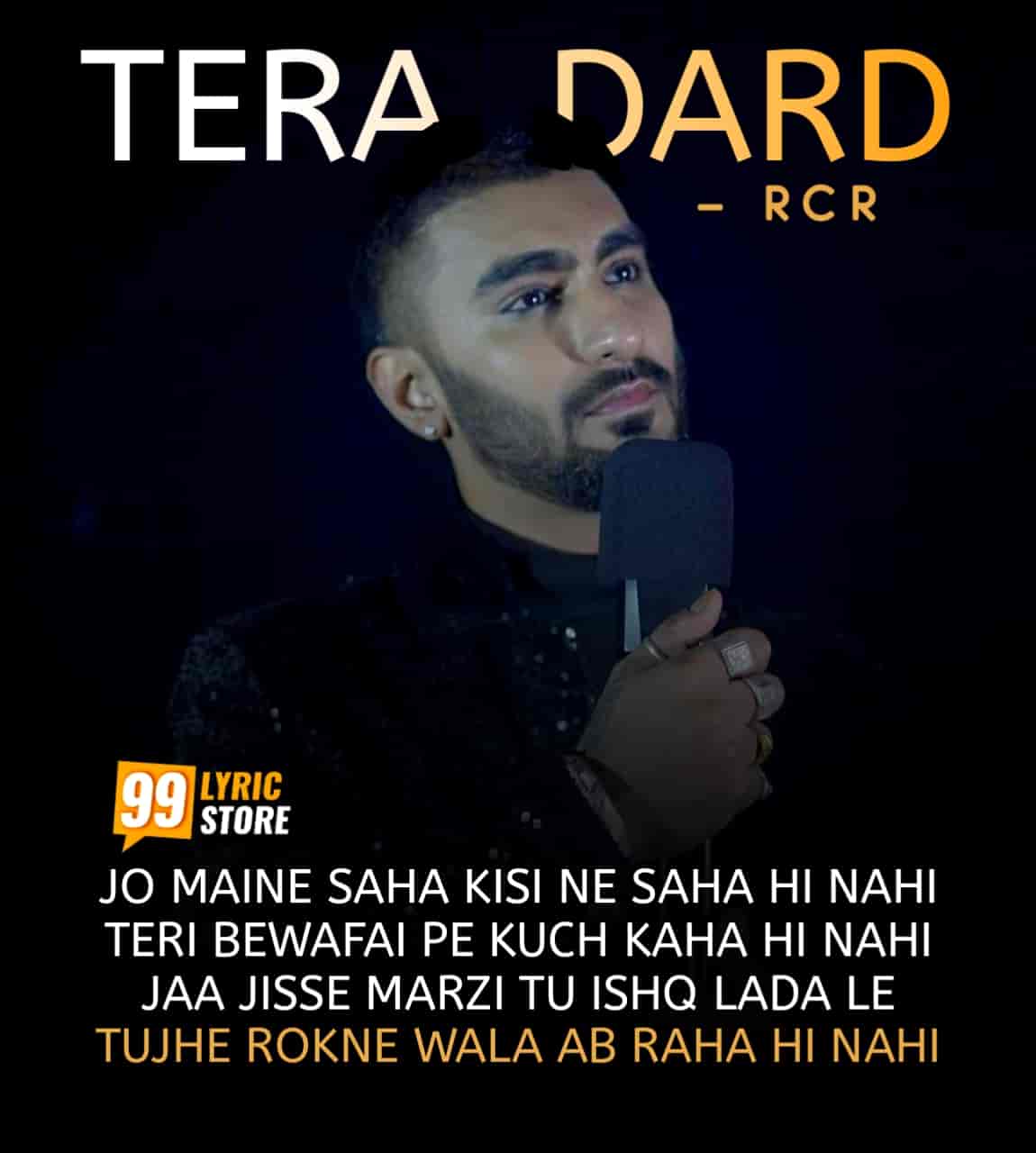 Tera Dard Sad Rap Song Image Features Rcr