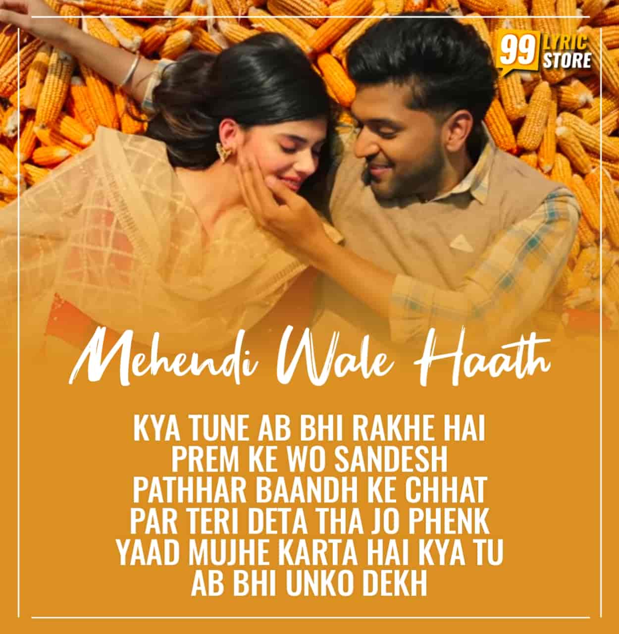 A very talented iconic punjabi artist Guru Randhawa come back again with a beautiful song which is titled Mehendi Wale Haath which is about a army men life, sung by him.