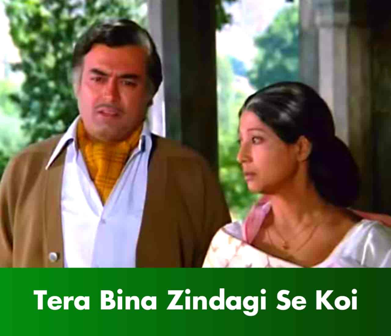 Tera bina zindagi se koi Hindi Sad Song Lyrics, Sung By Lata Mangeshkar and Kishor Kumar.