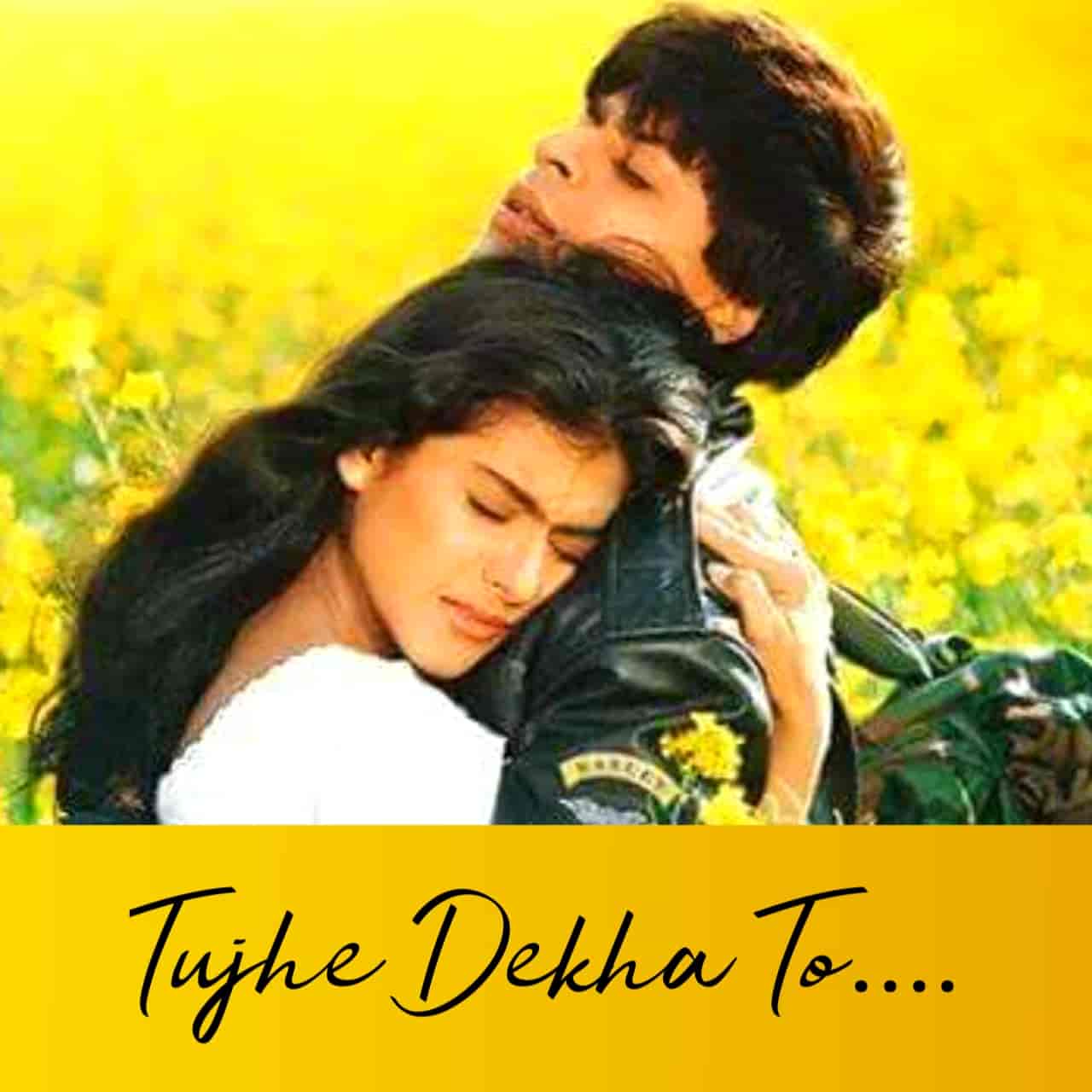 Tujhe Dekha To Hindi Romantic Song Lyrics, Sung By Kumar Sanu.