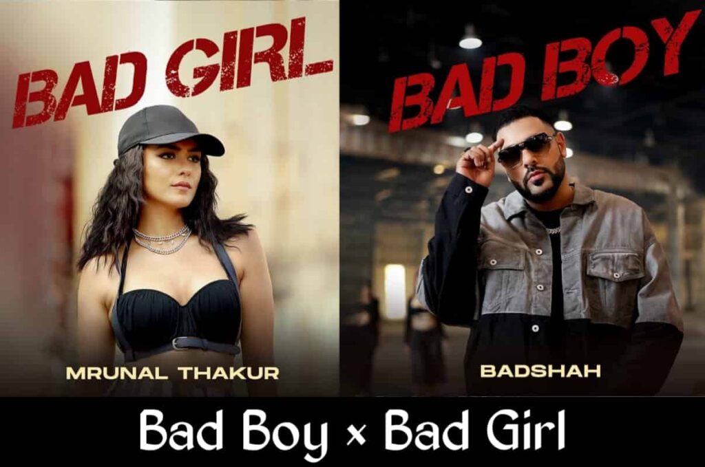 BAD BOY BAD GIRL LYRICS - BADSHAH | Mrunal Thakur, Nikhita Gandhi