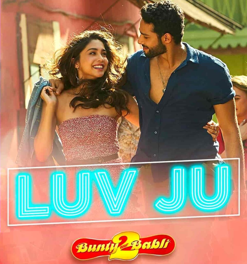 Luv Ju Song Image Features Siddhant Chaturvedi And Sharvari