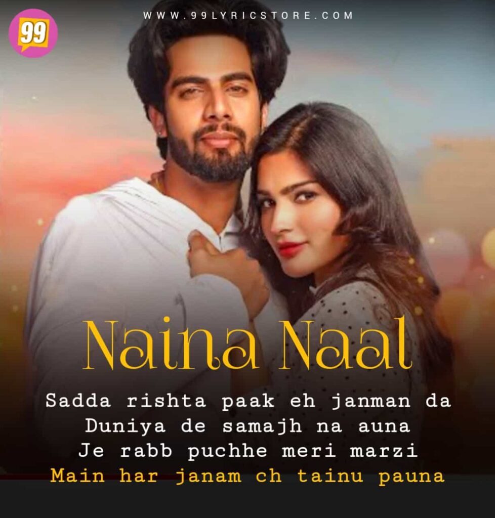 Naina Naal Punjabi Song Image Features Singga And Sanjana Singh