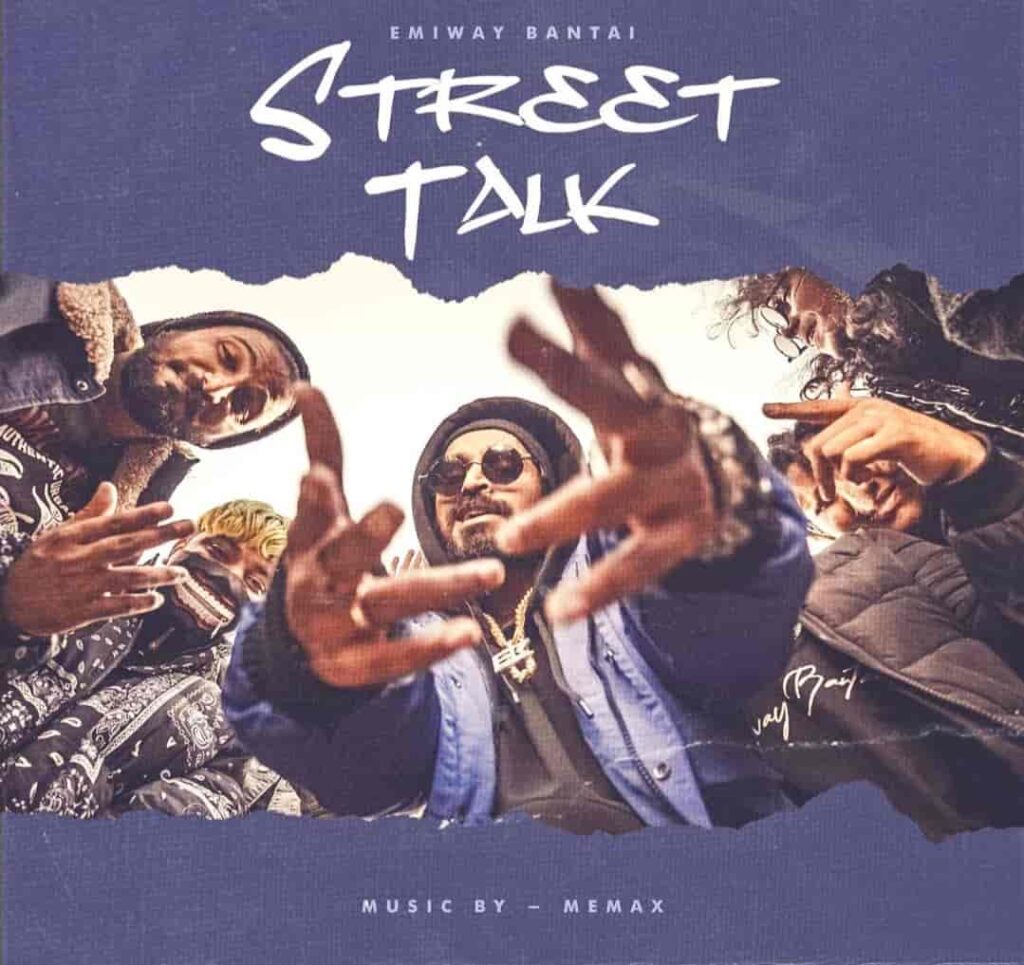 Street Talk Rap Song Image Features Emiway Bantai