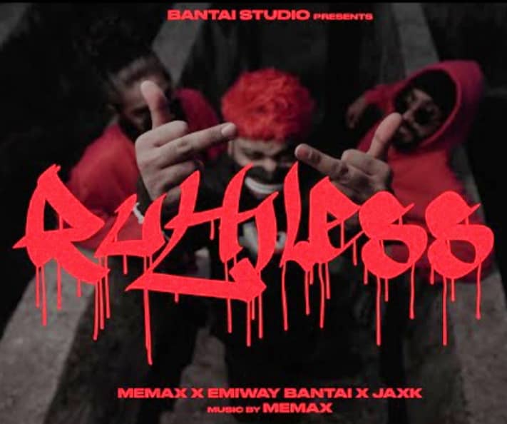 Ruthless Rap Song Image Features Emiway Bantai, MEMAX and JAXK