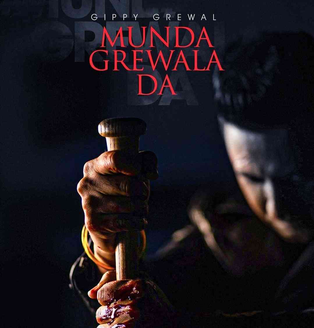 Munda Grewala Da punjabi song image features Gippy Grewal