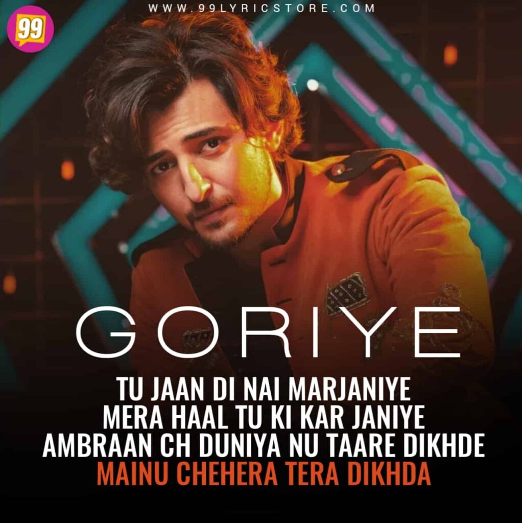 Goriye Punjabi Song Image Features Darshan Raval