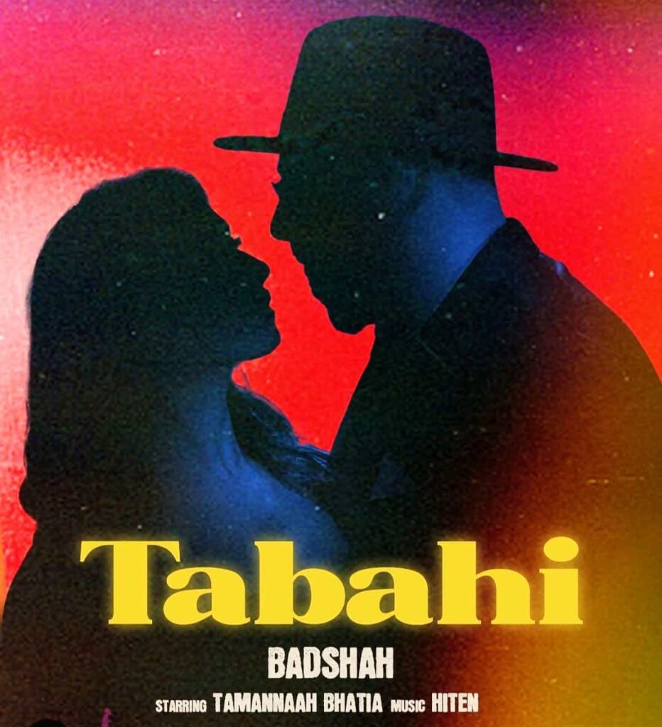 Tabahi Rap Song Image Features Badshah And Tamannaah Bhatia